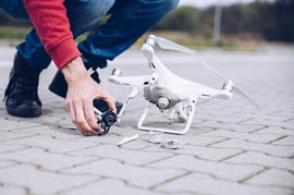 Drone crash ground Drone crash ground